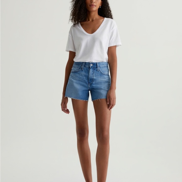 AG Adriano Goldschmied Blue Jean Shorts - Picture 1 of 3